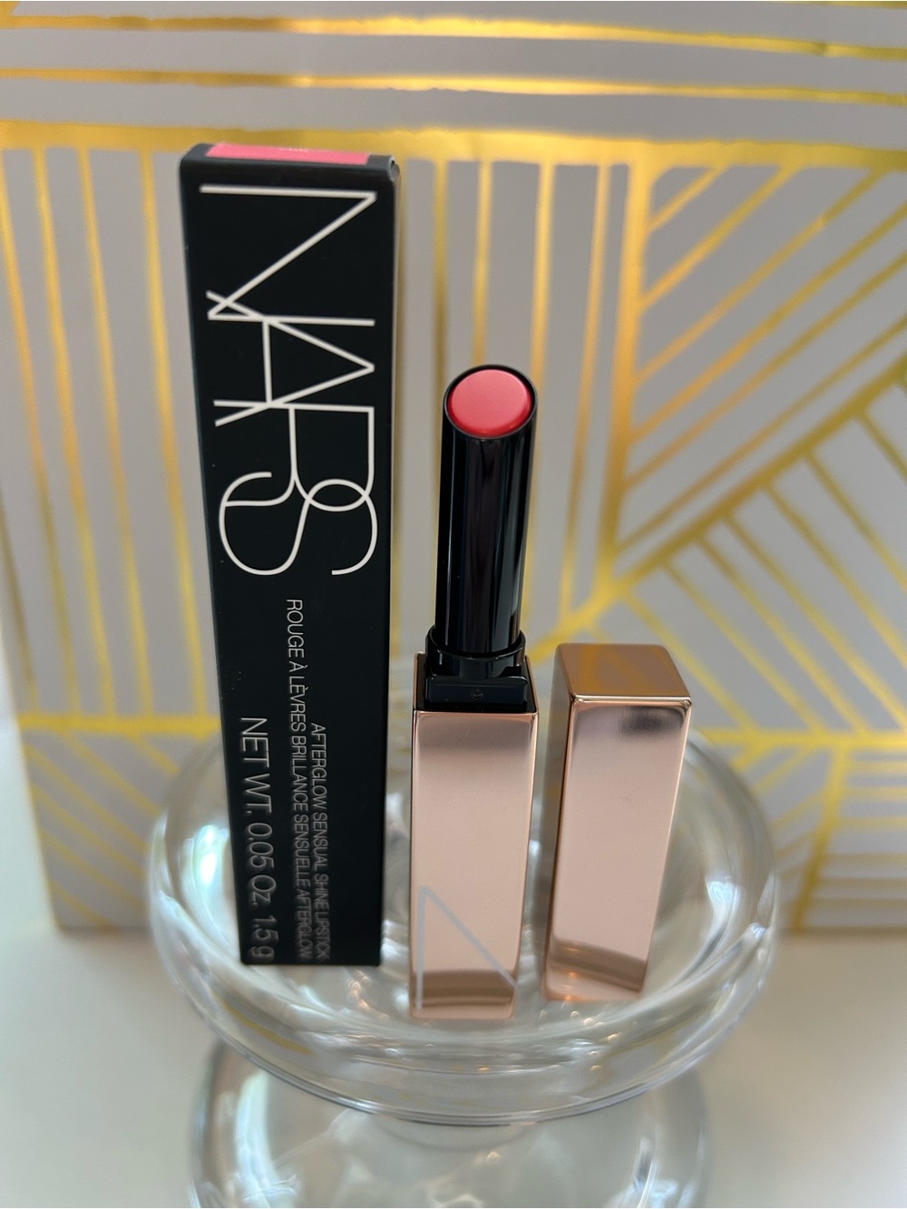 ✨ NARS Afterglow Sensual Shine Lipstick | On Edge 209 | Full Size | NIB ✨